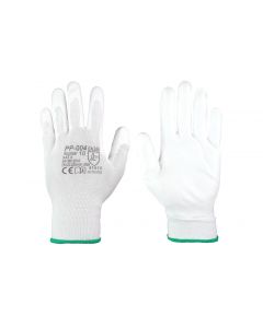 Delovne rokavice bele (poliuretanska prevleka) - velikost 8