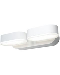 Zunanja LED stenska svetilka 2 x 6W / IP54 / Nevtralno bela / 230V / bela