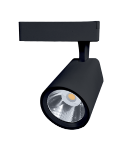 COB reflektorska LED luč za tračnico 20W / Nevtralno bela / 230V / črna