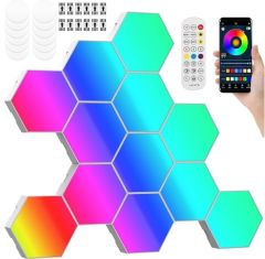 Hexagon led dekorativna stenska svetilka